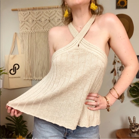 Criss Cross Halter Tops